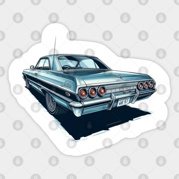 60s Chevrolet Impala Sticker by VintageCarsShop